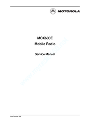 Motorola MCX600E Service Manual