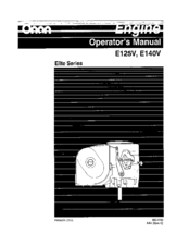 Onan Elite E125V Operator's Manual