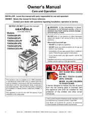 Heat & Glo TIARAI-BK-IPI Owner's Manual