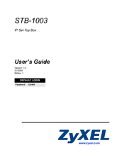 ZyXEL Communications STB-1003 User Manual