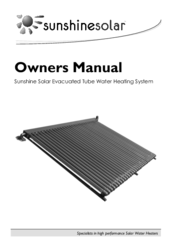 Advanced Solar Technologies Sunshine Solar Owner's Manual