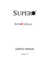 Supero X7DVL-E User Manual