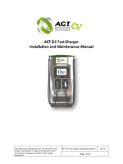 ACT EV pump Installation And Maintenance Manual
