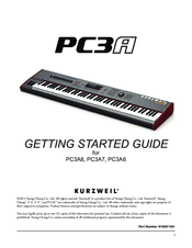 Kurzweil PC3A7 Getting Started Manual