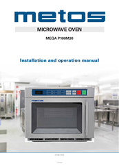 Metos MEGA P180M30 Installation And Operation Manual