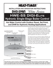 heat-timer Digi-Span Elite Series HWE-SS Installation And Operation Instructions Manual