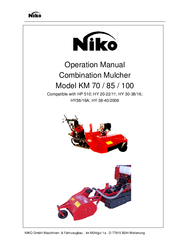 Niko KM 70 Operation Manual