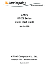 Casio DT-X30 R-50C Quick Start Manual