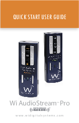 Wi Digital Systems Wi-ASPEL AudioStream Pro Quick Start User Manual