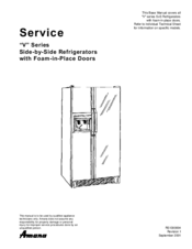 Amana V Series Service Manual