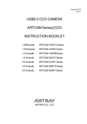 ARTRAY ARTCAM-150P III Series Instruction Booklet