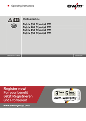 Ewm Tetrix 351 Comfort FW Operating Instructions Manual