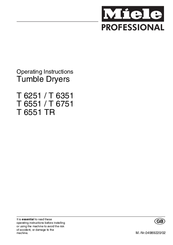Miele T 6551 TR Operating Instructions Manual
