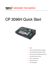 RGBlink CP 3096H Quick Start Manual