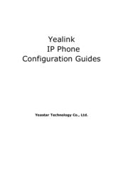 Yealink T18 Configuration Manuals