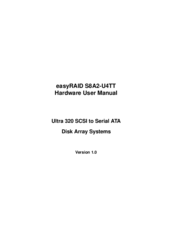 easyRAID S8A2-U4TT Hardware User Manual