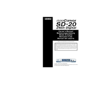 Edirol StudioCanvas SD-20 24bit Digital Owner's Manual