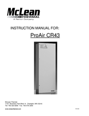 McLean ProAir CR43 Instruction Manual