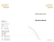 KBC MESH-A-Ox Operation Manual
