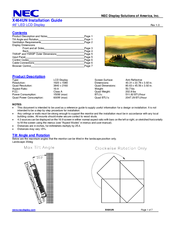 Nec MultiSync X464UN Manuals | ManualsLib