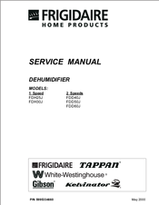 Frigidaire FDH25J Service Manual