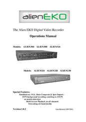Alien Eko ALIEN324 Operation Manual