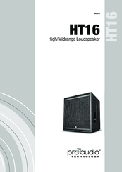 ProAudio HT16 Manual Manual