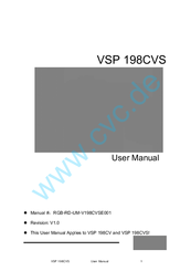 RGBlink VSP 198CVS User Manual