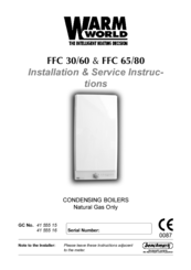 Warmworld FFC 65/80 Installation & Service Instructions Manual