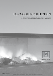 M Design LUNA GOLD+ COLLECTION Instructions For Installation And Use Manual