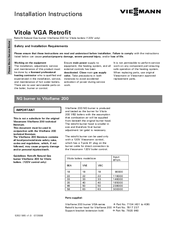 Viessmann Vitola VGA Retrofit Installation Instructions Manual