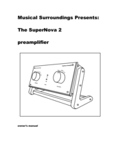 Musical Surroundings SuperNova 2 Owner's Manual