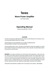 Thrax Audio Teres Operating Manual