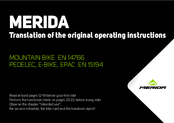 Merida E-SPRESSO SPORT 410 DX Manuals 