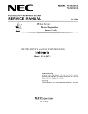 NEC PlasmaSync 50MP1 User Manual