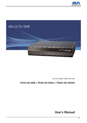 AVS TITAN HD-SDI8 User Manual