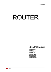 LG GoldStream LR3012 System Manual