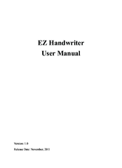 Penpower Technology EZ Handwriter User Manual