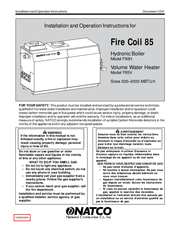 Natco Fire Coil 85 Installation And Operation Instructions Manual