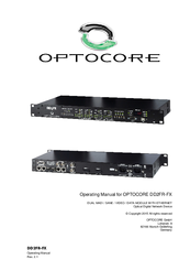 Optocore DD2FR-FX Operating Manual