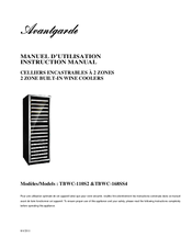 Avantgarde TBWC-168SS4 Instruction Manual