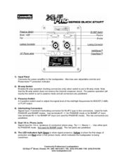 Community XP500 Quick Start Manual