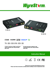 Wyrestorm TX-SDI-50 Instruction Manual
