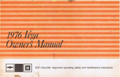Chevrolet 1976 VEGA Owner's Manual