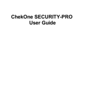 ChekOne SECURITY-PRO User Manual