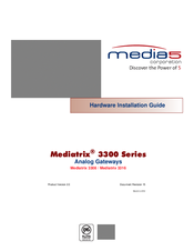 Media5 Mediatrix 3316 Hardware Installation Manual