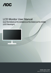 AOC E2476VW6 User Manual