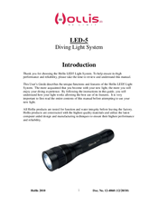 Hollis LED-5 Instruction Manual