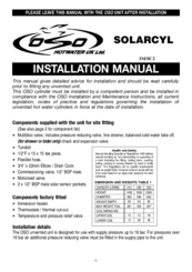 OSO SOLARCYL Installation Manual