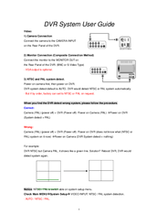 Otima DVR-0420TF System User's Manual